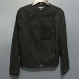 Classiques Entier Black Blazer with Structured Tailored Fit and Rounded Collar